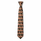 PIERRE CARDIN ΓΡΑΒΑΤΑ VINTAGE RETRO ΚΑΦΕ ΠΟΡΤΟΚΑΛΙ ΑΝΤΡΙΚΟ PRE OWNED