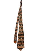 PIERRE CARDIN ΓΡΑΒΑΤΑ VINTAGE RETRO ΚΑΦΕ ΠΟΡΤΟΚΑΛΙ ΑΝΤΡΙΚΟ PRE OWNED