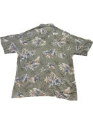 PIERRE CARDIN ΚΟΝΤΟΜΑΝΙΚΟ ΠΟΥΚΑΜΙΣΟ RETRO FLORAL OLIVE ΑΝΤΡΙΚΟ PRE OWNED L