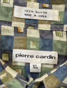 PIERRE CARDIN ΚΟΝΤΟΜΑΝΙΚΟ ΠΟΥΚΑΜΙΣΟ VINTAGE ΠΟΛΥΧΡΩΜΟ ΑΝΤΡΙΚΟ PRE OWNED XL