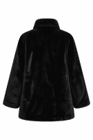 1980s PIERRE CARDIN COAT MINIMAL BLACK WOMEN PRE OWNED M
