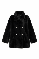 1980s PIERRE CARDIN COAT MINIMAL BLACK WOMEN PRE OWNED M