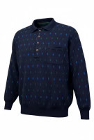 PIERRE CARDIN ΠΛΕΚΤΟ ΠΟΛΟ VINTAGE NAVY ΑΝΤΡΙΚΟ PRE OWNED L
