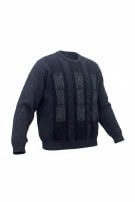 PIERRE CARDIN KNIT SWEATER RETRO CHARCOAL MENS PRE OWNED M