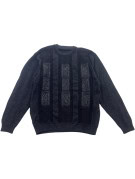 PIERRE CARDIN KNIT SWEATER RETRO CHARCOAL MENS PRE OWNED M