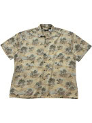 PIERRE CARDIN SHIRT ALOHA BEIGE MEN PRE OWNED L