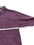 PIERRE CARDIN LONG SLEEVE SHIRT CLASSIC PURPLE MENS PRE OWNED L