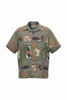 PIERRE CARDIN SHIRT VINTAGE GRAPHIC GREEN MEN PRE OWNED XL