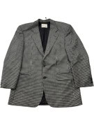PIERRE CARDIN ΣΑΚΑΚΙ CLASSIC HOUNDSTOOTH ΜΑΥΡΟ ΛΕΥΚΟ ΑΝΤΡΙΚΟ PRE OWNED L