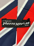 PIERRE MONSSE ΓΡΑΒΑΤΑ CLASSIC ΡΙΓΕ ΚΟΚΚΙΝΟ NAVY ΓΚΡΙ ΑΝΤΡΙΚΟ PRE OWNED