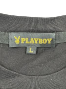 PLAYBOY T-SHIRT BIG LOGO MONOGRAM ΜΑΥΡΟ UNISEX L