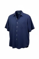 POLO BY RALPH LAUREN CAMICIA MANICHE CORTE MINIMAL NAVY UOMO PRE OWNED