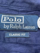 POLO BY RALPH LAUREN CAMICIA MANICHE CORTE MINIMAL NAVY UOMO PRE OWNED