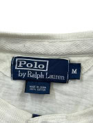 POLO BY RALPH LAUREN T SHIRT HENLEY MINIMAL OFF WHITE UOMO PRE OWNED M