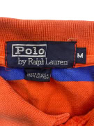 POLO BY RALPH LAUREN POLO SHIRT VINTAGE WITH STRIPES AND EMBROIDERED LOGO ORANGE-BLUE UNISEX M