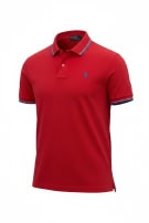 POLO BY RALPH LAUREN POLO SHIRT CLASSIC ΚΟΚΚΙΝΟ ΑΝΤΡΙΚΟ PRE OWNED L