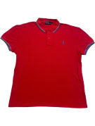 POLO BY RALPH LAUREN POLO SHIRT CLASSIC ΚΟΚΚΙΝΟ ΑΝΤΡΙΚΟ PRE OWNED L