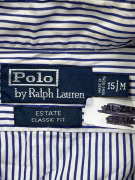 POLO BY RALPH LAUREN CAMICIA ESTATE CLASSIC FIT A RIGHE BLU/BIANCO UNISEX M