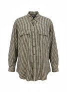 POLO BY RALPH LAUREN CAMICIA A QUADRI BEIGE UOMO PRE OWNED L