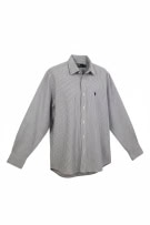 POLO BY RALPH LAUREN ΠΟΥΚΑΜΙΣΟ ΜΕ ΡΙΓΕΣ ΛΟΓΟΤΥΠΟ ΜΩΒ/ΛΕΥΚΟ UNISEX L