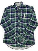 POLO BY RALPH LAUREN ΠΟΥΚΑΜΙΣΟ VINTAGE CHECK BIG LOGO ΠΡΑΣΙΝΟ/ΜΠΛΕ ΑΝΔΡΙΚΟ L