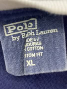 POLO BY RALPH LAUREN RINGER TEE GRAPHIC NAVY UOMO PRE OWNED XL