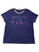 POLO BY RALPH LAUREN RINGER TEE GRAPHIC NAVY UOMO PRE OWNED XL