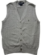 POLO GOLF RALPH LAUREN KNITTED SLEEVELESS VEST GREY MEN’S S