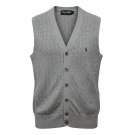POLO GOLF RALPH LAUREN KNITTED SLEEVELESS VEST GREY MEN’S S