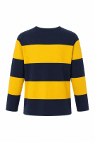 1990s POLO JEANS CO PULLOVER RIGATO BLU GIALLO UOMO PRE OWNED XL