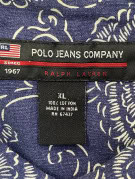 POLO JEANS COMPANY RALPH LAUREN ΚΟΝΤΟΜΑΝΙΚΟ ΠΟΥΚΑΜΙΣΟ ΦΛΟΡΑΛ NAVY ΑΝΤΡΙΚΟ PRE OWNED XL