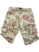 POLO JEANS COMPANY VINTAGE bermuda cargo con motivo floreale beige da uomo S