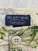 POLO JEANS COMPANY VINTAGE bermuda cargo con motivo floreale beige da uomo S