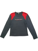 Polo Jeans Ralph Lauren T-shirt a maniche lunghe bicolore Nero-Rosso L