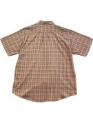 POLO SHORT SLEEVE SHIRT CLASSIC BEIGE CHECK MEN PRE OWNED L
