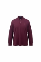 Polo Ralph Lauren Classic Fit Polo Μακρυμάνικο Μπορντό Unisex L