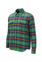 POLO RALPH LAUREN FLANNEL SHIRT CLASSIC PLAID GREEN MENS PRE OWNED XXL