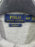 Polo Ralph Lauren Γκρι Μακρυμάνικο Polo Custom Fit Size M