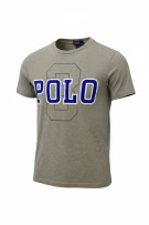 Polo Ralph Lauren Γκρι T-Shirt με Logo Print