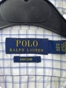 Polo Ralph Lauren Καρό Πουκάμισο Λευκό-Μπλε Size L