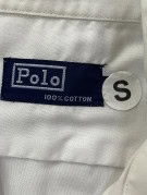 POLO RALPH LAUREN ΚΟΝΤΟΜΑΝΙΚΟ ΠΟΥΚΑΜΙΣΟ CLASSIC ΛΕΥΚΟ ΑΝΤΡΙΚΟ PRE OWNED S