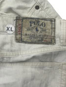 POLO RALPH LAUREN PANTALONI IN VELLUTO A COSTE CLASSIC CREMA UOMO PRE OWNED XL