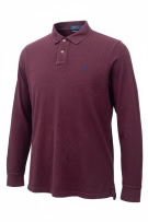 Polo Ralph Lauren Long Sleeve Polo Μπορντό Classic Fit