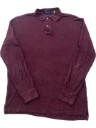 Polo Ralph Lauren Long Sleeve Polo Μπορντό Classic Fit