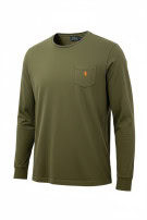 POLO RALPH LAUREN LONG SLEEVE T SHIRT CLASSIC OLIVE MENS PRE OWNED XL