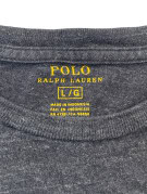 POLO RALPH LAUREN ΜΑΚΡΥΜΑΝΙΚΗ ΜΠΛΟΥΖΑ MINIMAL CHARCOAL ΓΚΡΙ ΑΝΤΡΙΚΟ PRE OWNED L