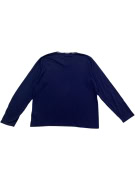 POLO RALPH LAUREN Maglia a maniche lunghe con logo sul collo blu navy UNISEX M