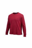POLO RALPH LAUREN Μακρυμάνικη Μπλούζα Waffle Knit Logo Bordeaux UNISEX L
