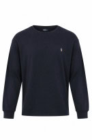 POLO RALPH LAUREN ΜΠΛΟΥΖΑ ΜΑΚΡΥΜΑΝΙΚΗ MINIMAL NAVY ΑΝΤΡΙΚΟ PRE OWNED M