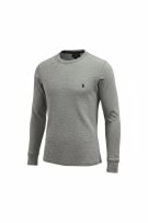 POLO RALPH LAUREN ΜΠΛΟΥΖΑ ΜΑΚΡΥΜΑΝΙΚΗ WAFFLE KNIT GREY UNISEX M